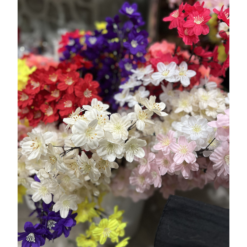 گل مصنوعی مدل شکوفه ریزی ژاپنی 01 مجموعه 3 عددی
