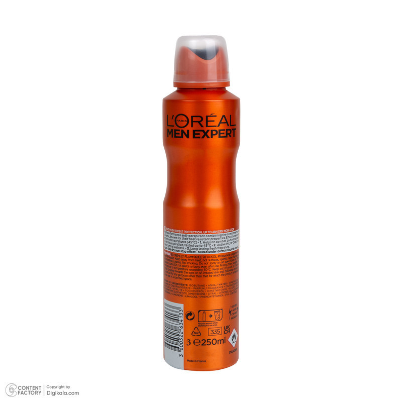 اسپری ضدتعریق مردانه لورآل مدل Thermic Resist حجم 250 میلی‌لیتر