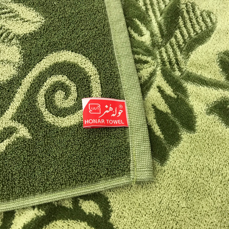 حوله دست و صورت حوله هنر طرح گلها سایز 75×40 سانتی متر