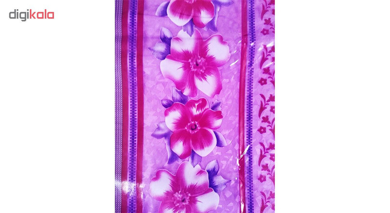 سفره پلاستیکی چهار نفره طرح سوسن رنگ بنفش سایز 92×120 سانتی متر