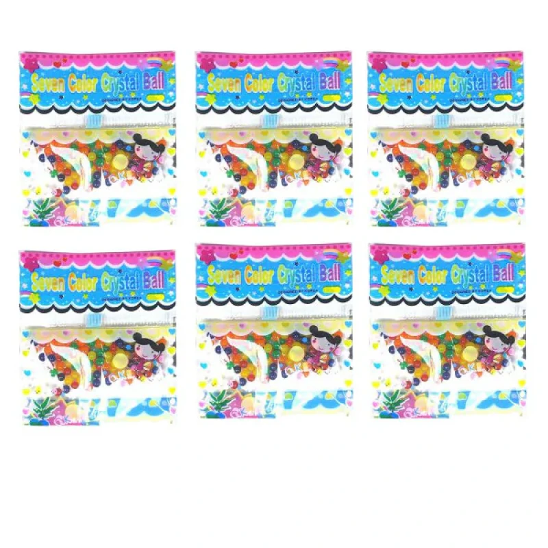 خاک ژله ای کریستالی مدل Seven Color بسته 6 عددی