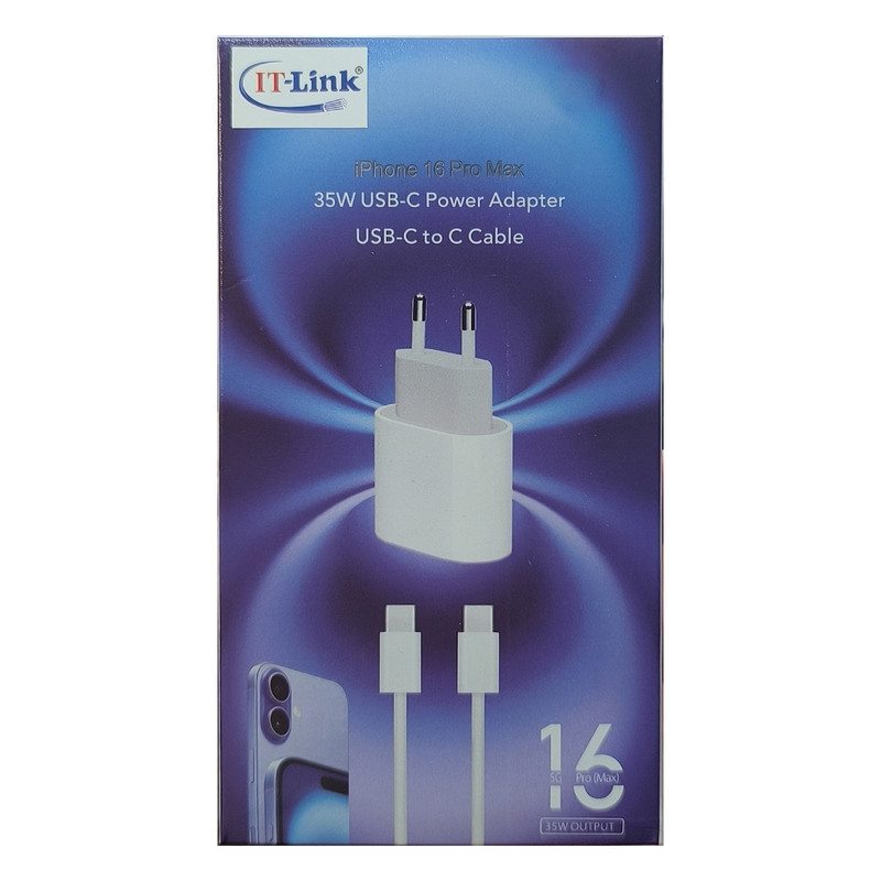 شارژر دیواری 35 وات آی تی لینک مدل A2347 به همراه کابل  USB-C