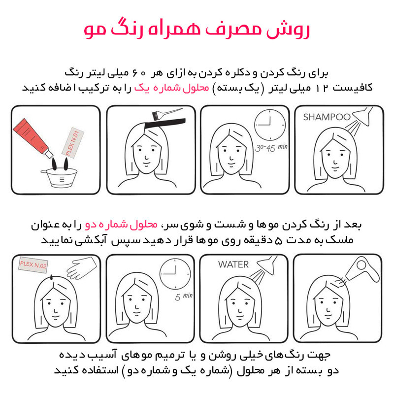 ماسک مو آروال مدل پلکس کد No.01 حجم 12 میلی لیتر به همراه ماسک مو مدل No.02 حجم 16 میلی لیتر