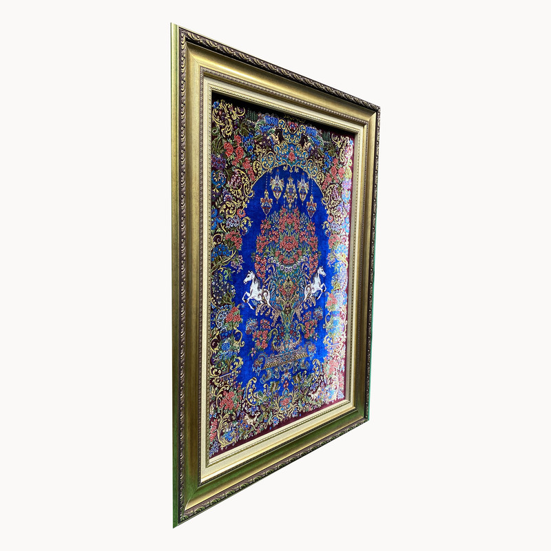 تابلو فرش دستباف طرح کومه ای کد ۲۱۵۱۱۲۰۵