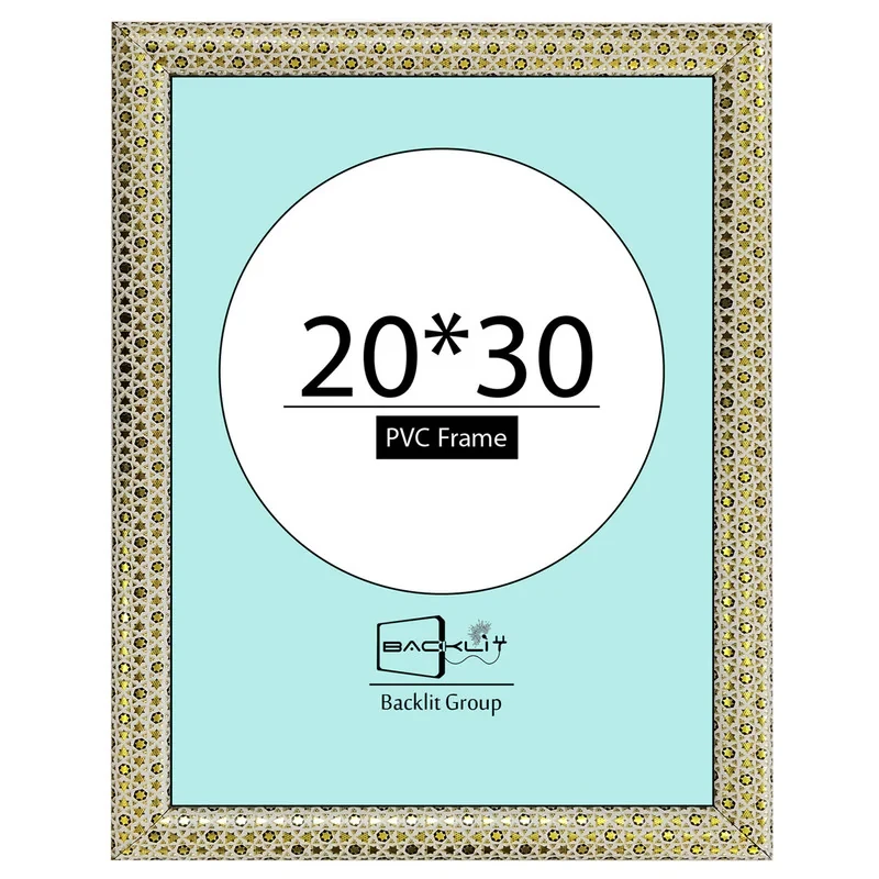 قاب عکس بکلیت طرح خاتم مدل 22 روگرد رومیزی سایز 30×20 سانتی متر