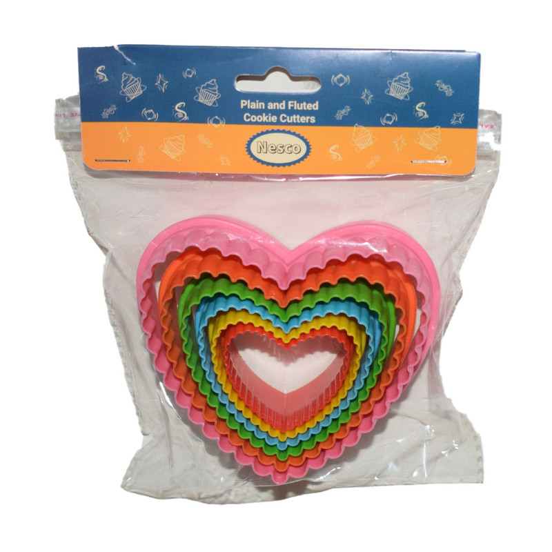 کاتر شیرینی پزی مدل Heart مجموعه 6 عددی