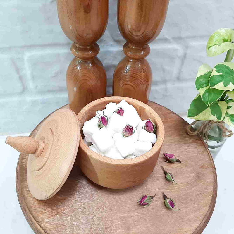 قندان مدل چوبی طرح راش کد Rash3paye