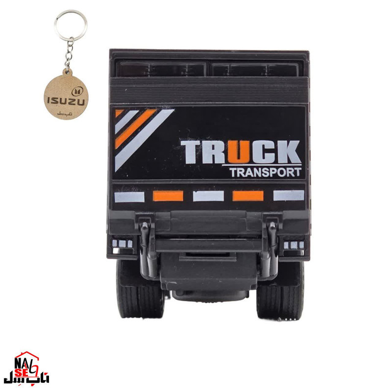 ماکت ماشین ناب سل مدل کامیونت فلزی ایسوزو یخچال دار چراغدار موزیکال Isuzu truck metal car with lights and music