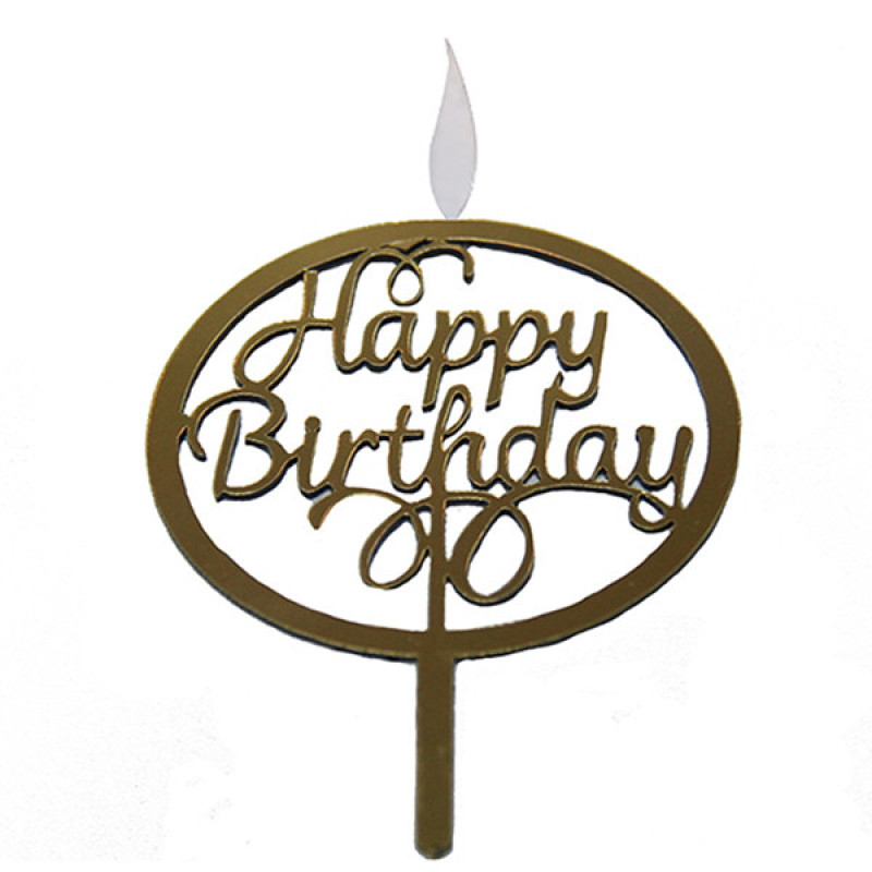 شمع تولد طرح happy birthday مدل مولتی