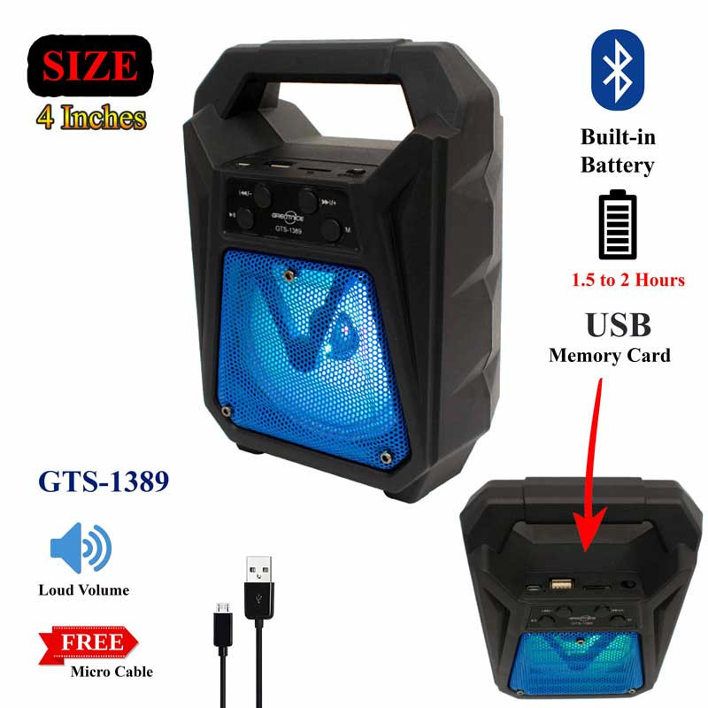 اسپیکر بلوتوثی قابل حمل ای ال دبلیو مدل GTS-1389