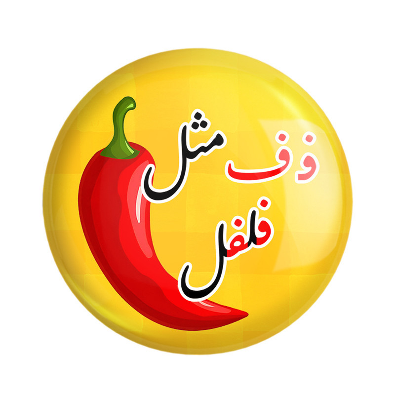 مگنت خندالو مدل جشن الفبای کلاس اول فـ ف مثل فلفل کد 8906 مجموعه 49 عددی