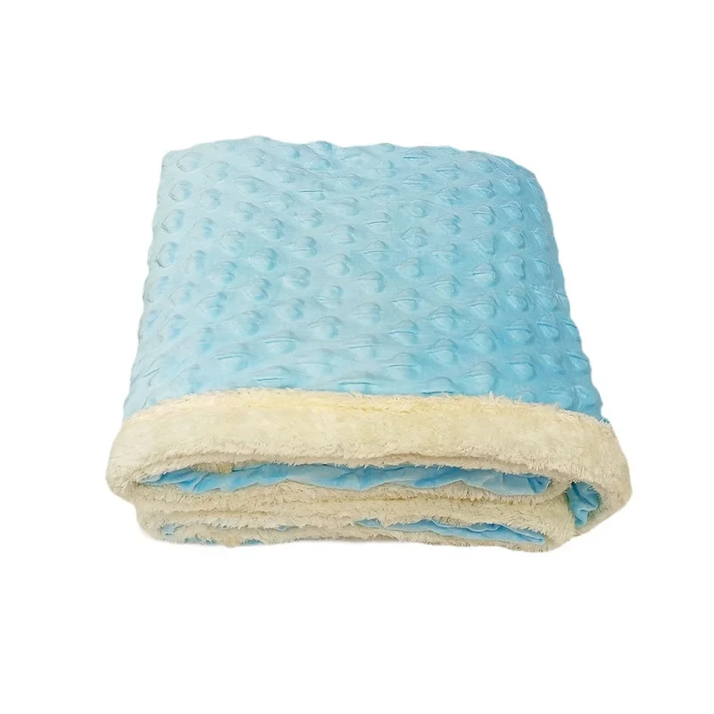پتو 1 نفره مدل کریستال قلبی پشت تدی سایز 220x160 سانتی‌متر