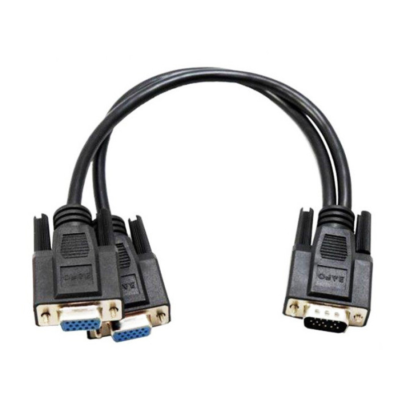 کابل  1 به 2 VGA  دی نت مدل D-NET 1M-2F طول 0.2 متر