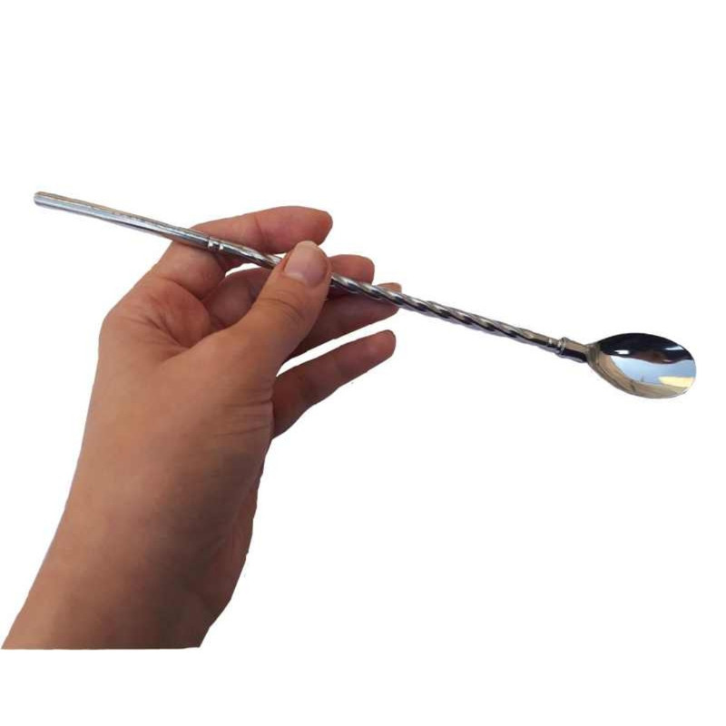 قاشق  شربت خوری مدل نی دار کد SH55 مجموعه 6 عددی