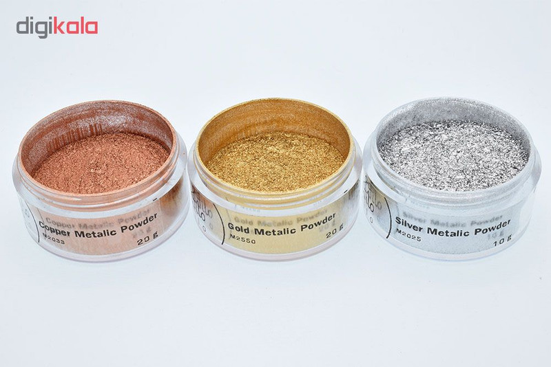 پودر رنگ فیلو مدل metalic powder کد M2 حجم 15 میلی‌لیتر