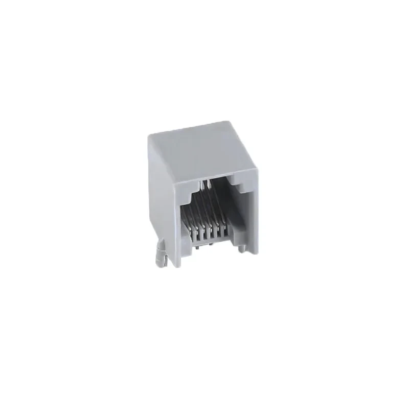 کانکتور 1 به 2 مادگی تلفن مدل 6P6C-RJ12-Right.Angle