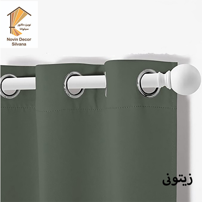 پرده نوین دکور سیلوانا مدل کتان 3 سایز 300x280 سانتی‌متر