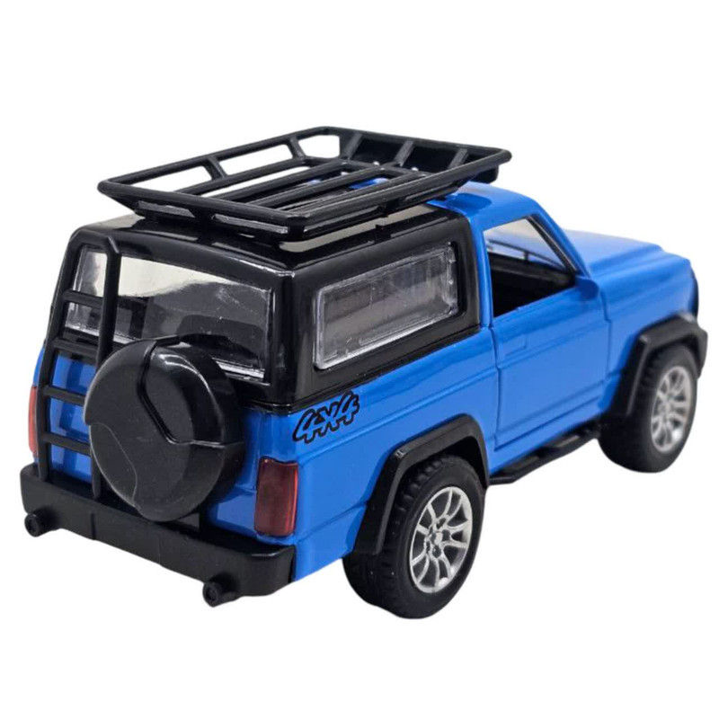 ماکت ماشین ناب سل مدل نیسان پاترول آفرود فلزی موزیکال چراغدار عقب کش دو در کد Nissan Patrol Off-Road Metal Musical Pull Back Lights