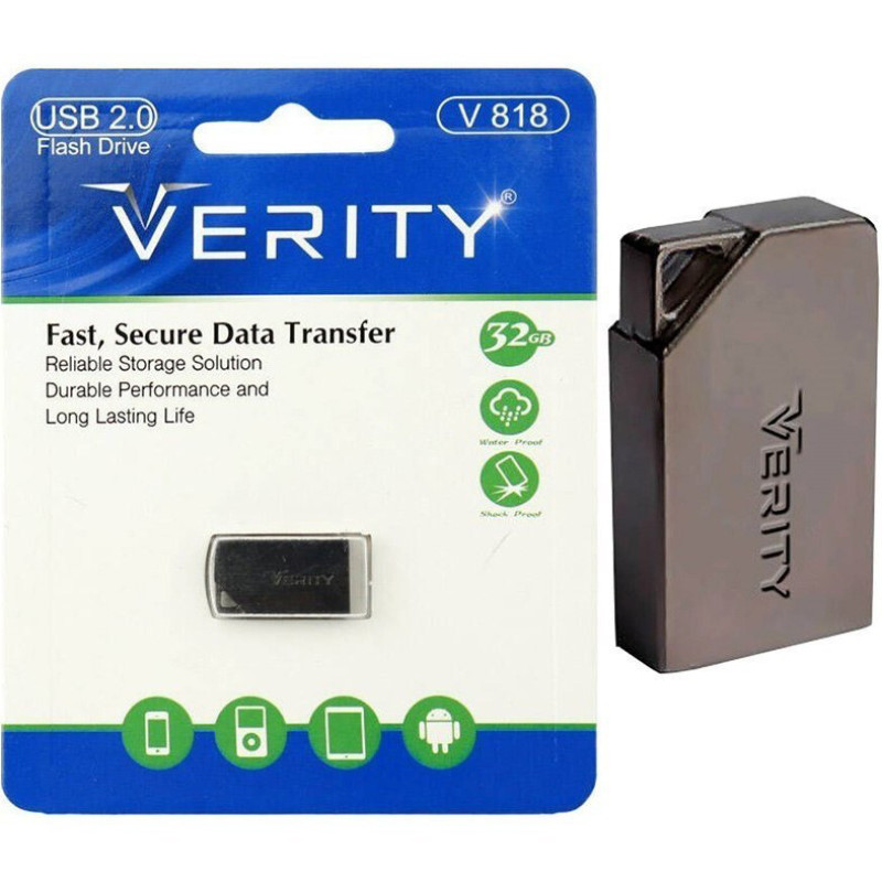 فلش مموری وریتی مدل V818 ظرفیت 32 گیگابایت با رابط USB2.0
