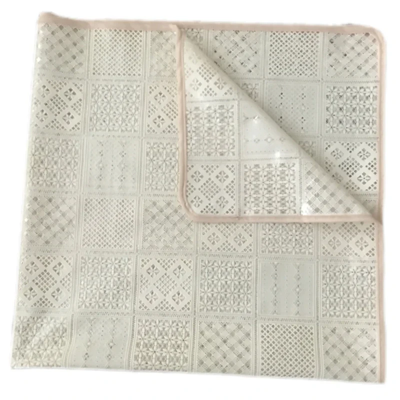 سفره 18 نفره مدل رویال طرح گیپور سایز 400×140 سانتی متر