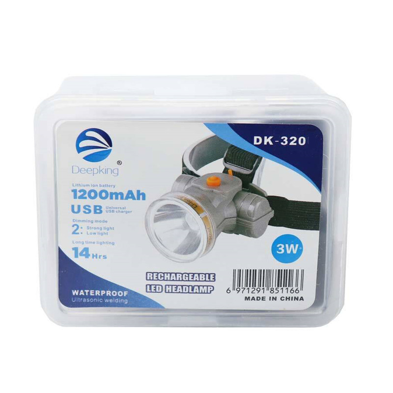 چراغ پیشانی دیپکینگ مدل DK-320 با نور مهتابی