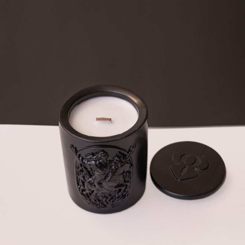 شمع استوانه ای معطر مدل سیاوش با رایحه کاج زمان اتمام 55 ساعت