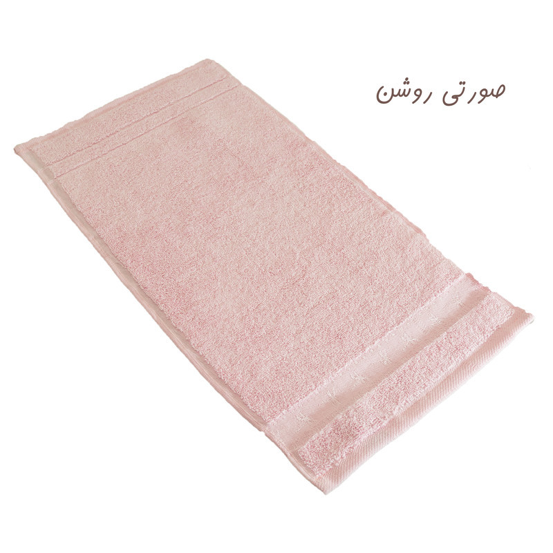 حوله دستی آذین بافت مدل تاج سایز 30x60 سانتی متر