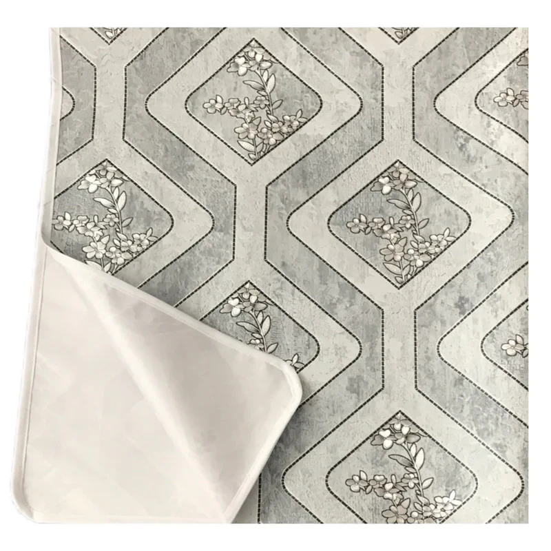 سفره 12 نفره مدل لوتوس طرح پشت نخی کد 05 سایز 250×140 سانتی متر