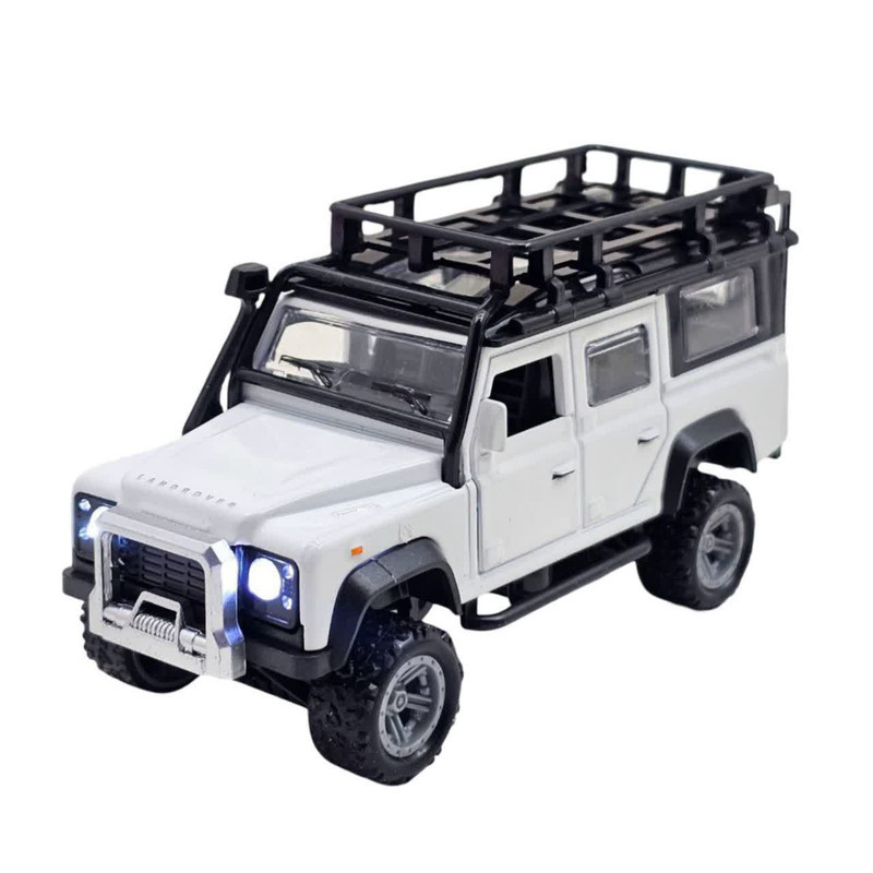 ماشین بازی ناب سل مدل لندروور فلزی چراغدار موزیکال Land Rover CAR with lights and music