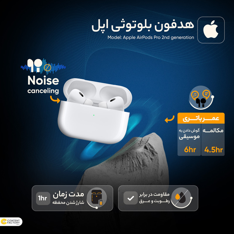 هندزفری بلوتوثی مدل AirPods. Pro 2 Generation