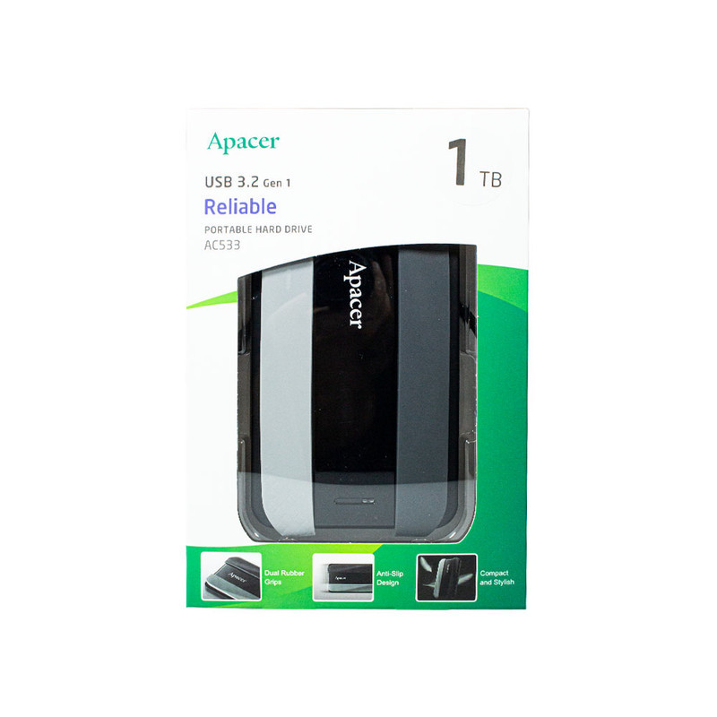 هارد اکسترنال اپیسر مدل ac533 ظرفیت یک ترابایت دارای رابط USB Type-A 3.0