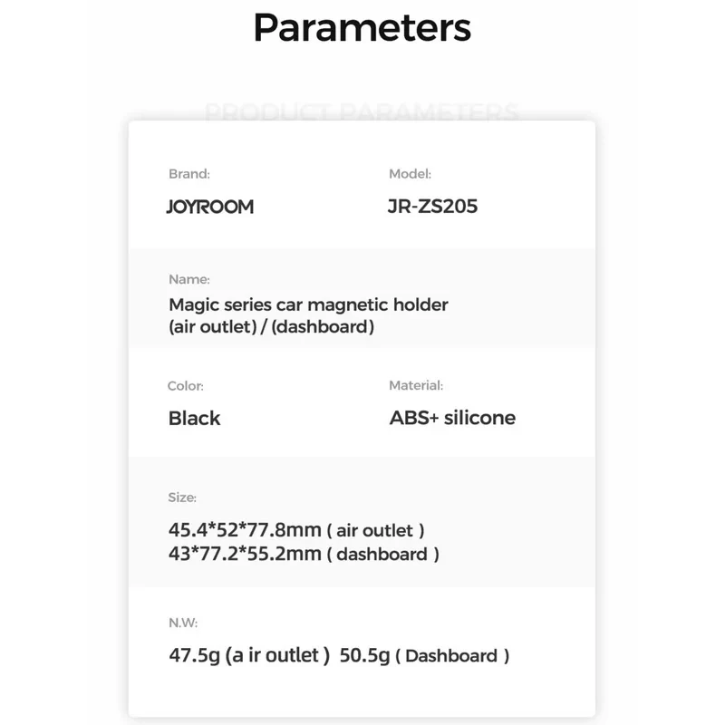 پایه نگهدارنده گوشی موبایل جوی روم مدل JR-ZS205 Dashboaard