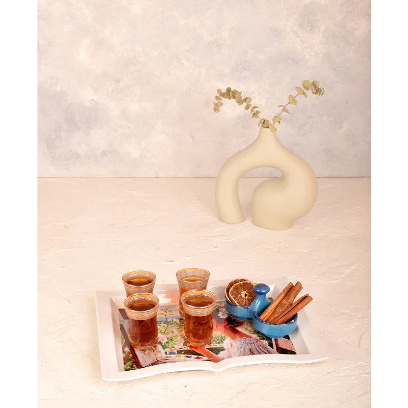 سینی مدل الگانت کوچک نقاش سایز 22×31 سانتی متر