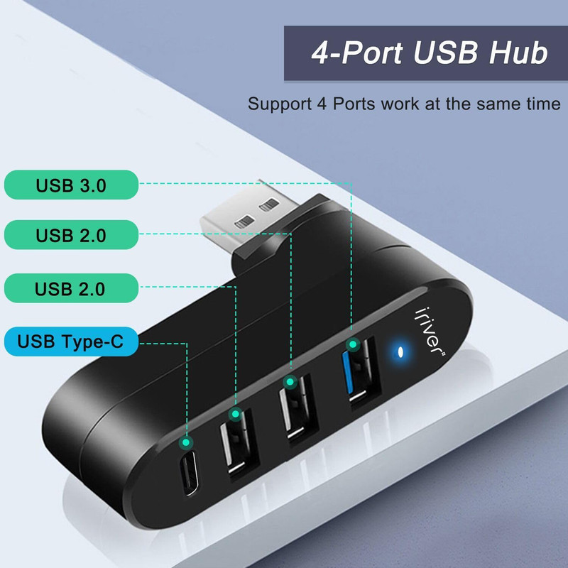 هاب 4 پورت آی ریور مدل RotoPro USB3.0
