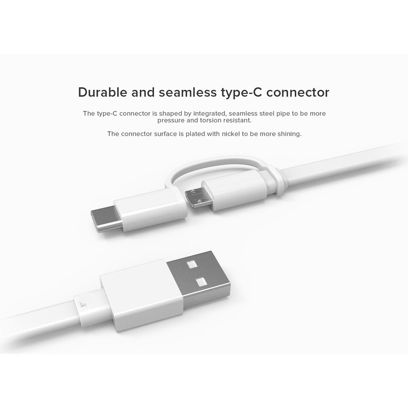 کابل تبدیل USB به USB-C  MicroUSB هوآوی مدل AP55S  طول 1.5 متر