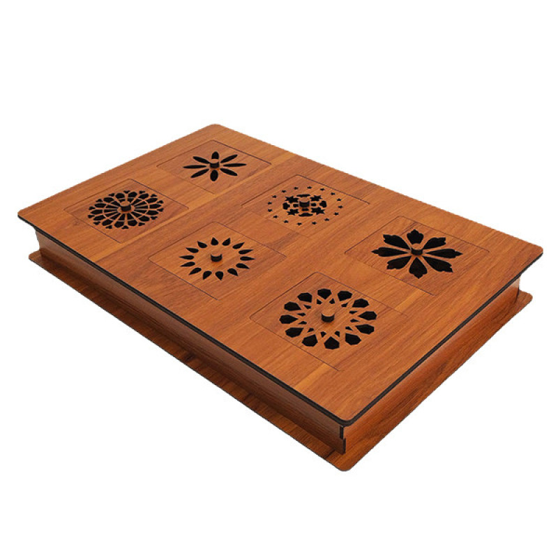 شکلات خوری طرح 6 درب چوبی