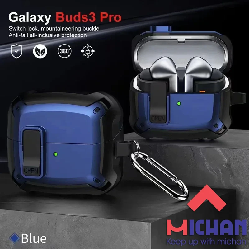 کاور میچان مدل Shild Lock مناسب برای کیس سامسونگ Galaxy buds 3 3 pro
