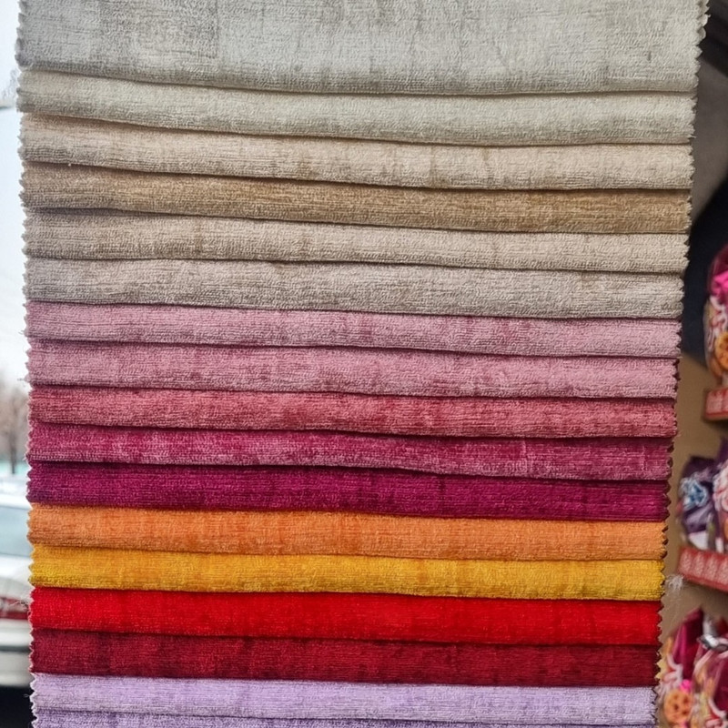 پرده مدل  پانچ مخمل ساده شانل سایز 280x145 سانتی‌متر