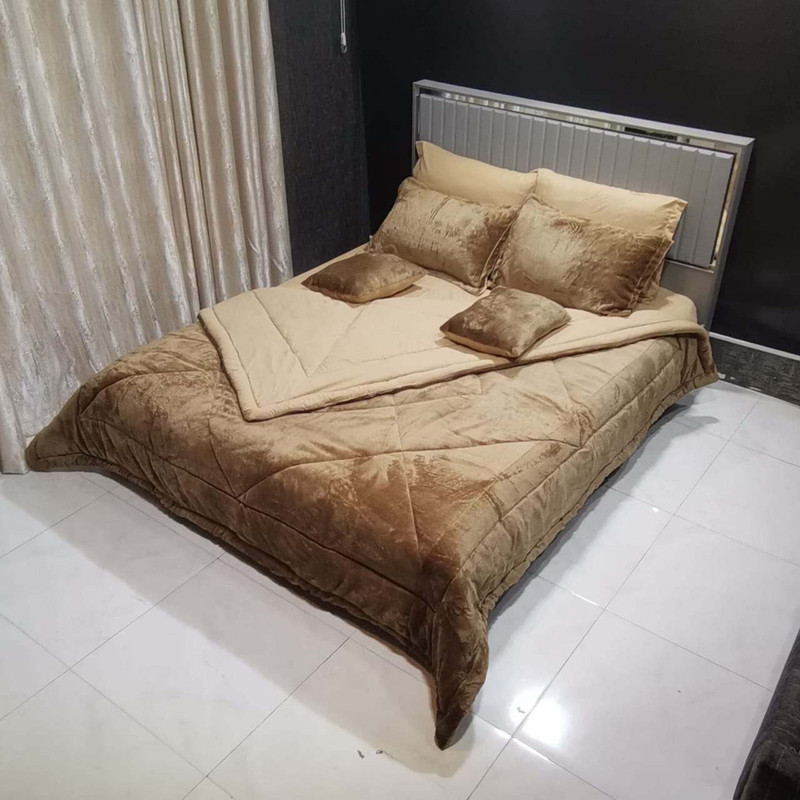 سرویس روتختی مدل مخمل ترک تدی کد 3285 دو نفره 8 تکه