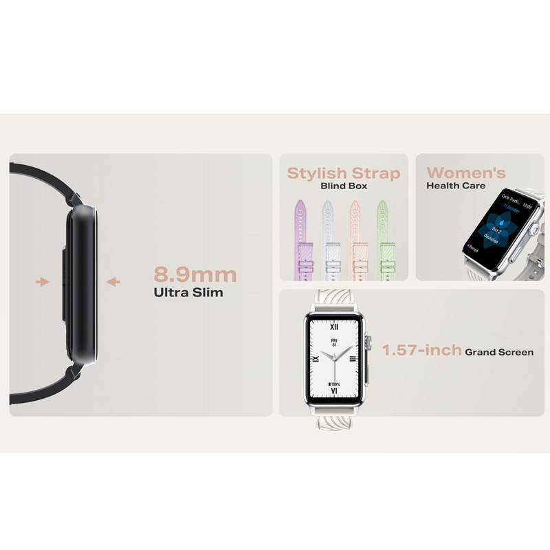 ساعت هوشمند 45 میلی‌متری اینفینیکس مدل XWatch Xband با بند پلاستیکی