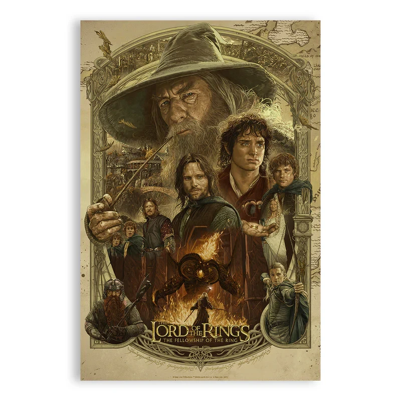 تابلو شاسی مدل ارباب حلقه ها طرح 2 Lord of the Rings Alt 2 کد C1-51