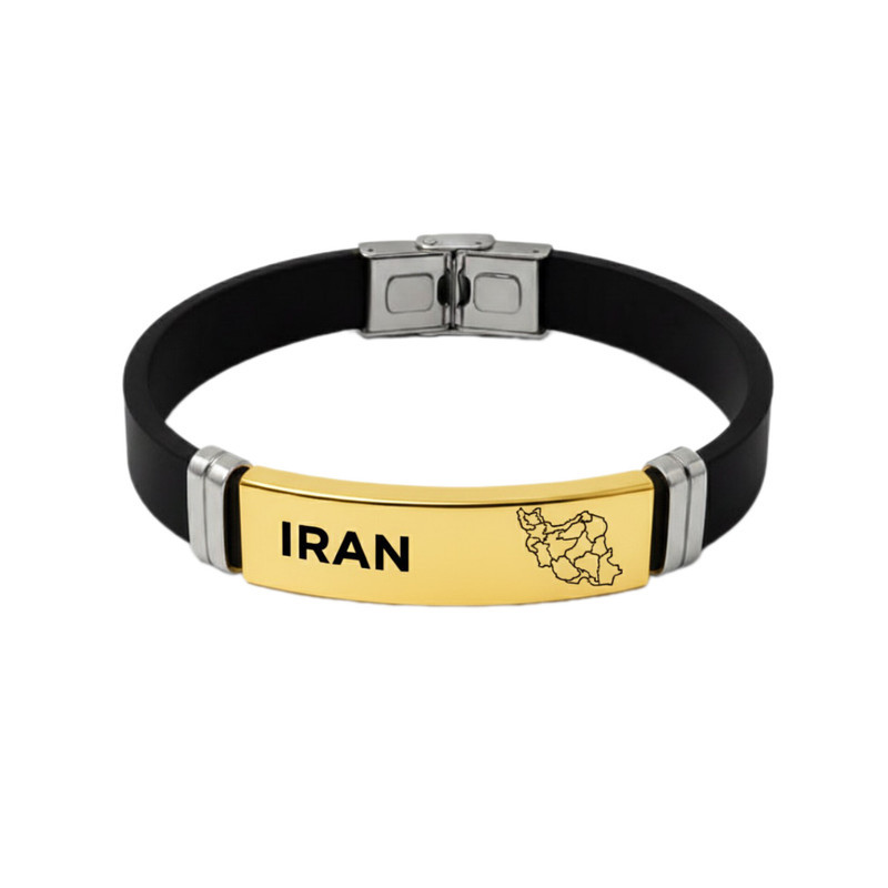 دستبند چرمی مدل نقشه ایران