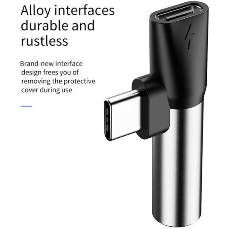 مبدل USB-C به AUXUSB-C باسئوس مدل l41