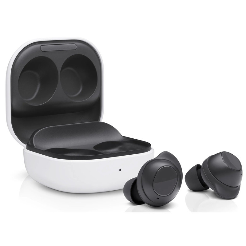هدفون بلوتوثی سامسونگ مدل Galaxy Buds FE با نویز کنسلینگ فعال (ANC)، درگاه شارژ USB Type-C، دارای میکروفون دوگانه، مقاوم در برابر رطوبت و عرق