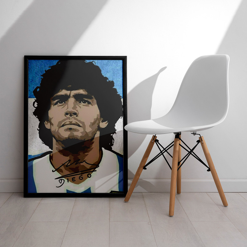 تابلو مدل دیواری طرح دیگو مارادونا Diego Maradona کد FD479
