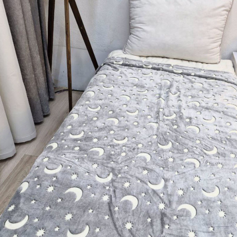 پتو مسافرتی 2 نفر ویراگیتا مدل شبنماماه و ستاره سایز 220x200 سانتی‌متر