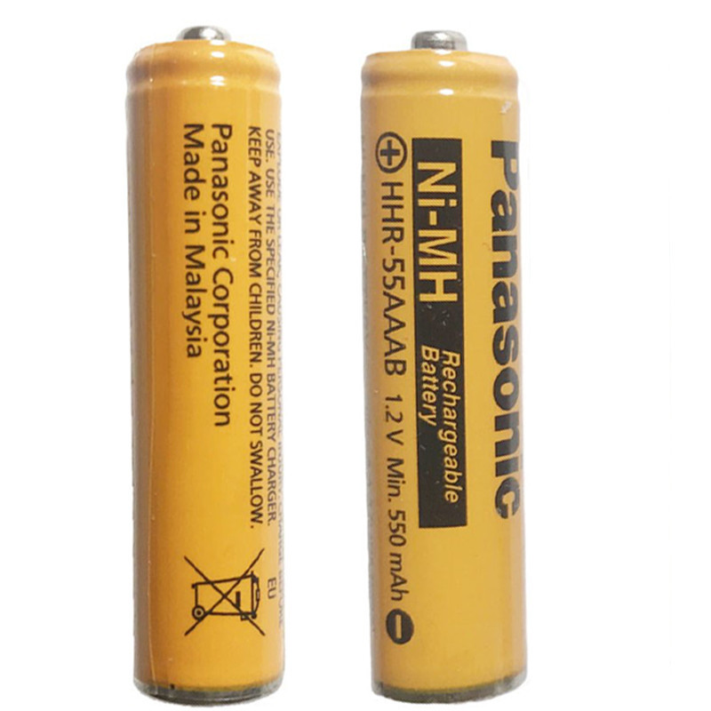 باتری نیم قلمی قابل شارژ پاناسونیک مدل (Ni-MHHHR-55AAABHRMR03(Malaysia بسته دو عددی