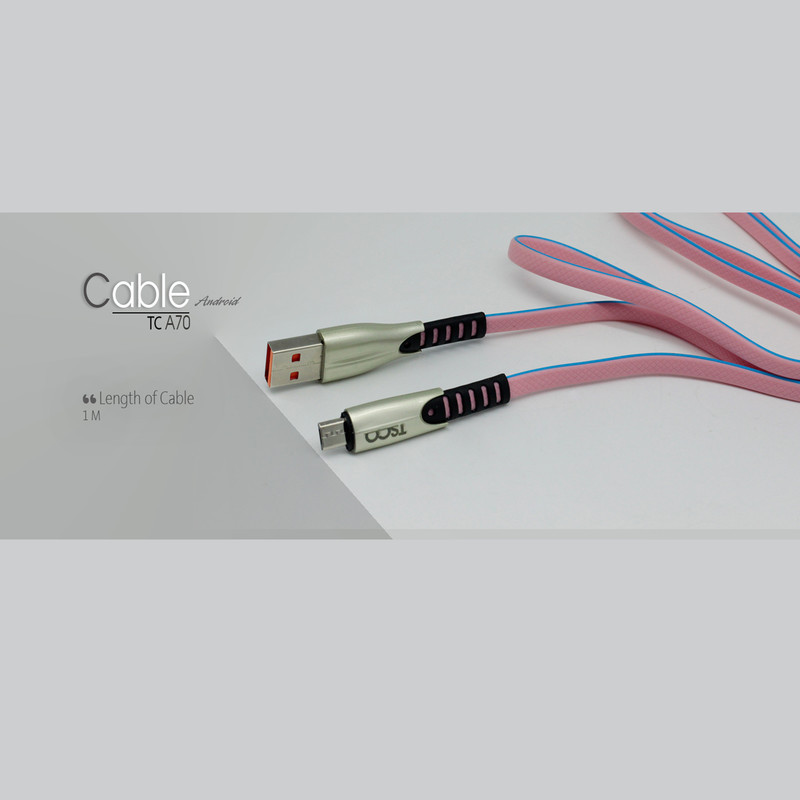 کابل تبدیل USB به microUSB تسکو مدل TC A70 طول 1 متر
