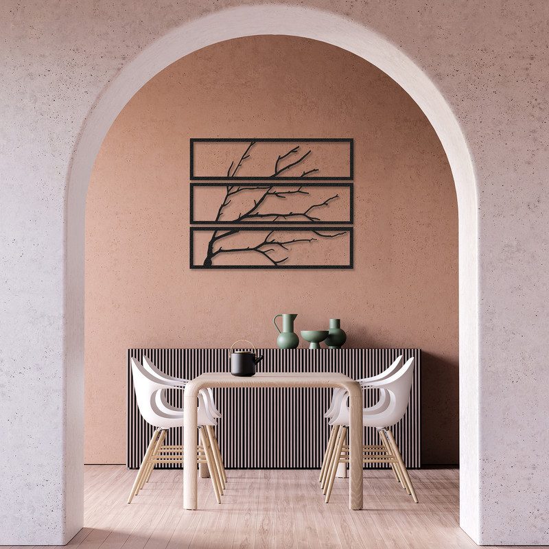 دیوارکوب طرح درخت مدل tr-b04 مجموعه سه عددی