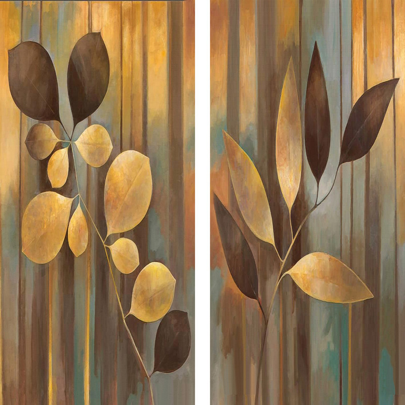 پرده مدل پانچی طرح برگ سایز 280x145 سانتی متر